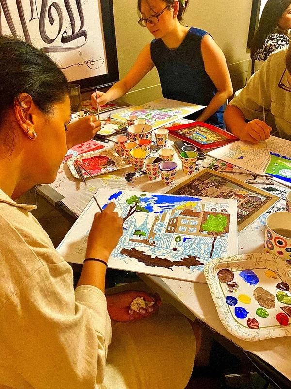 ✨ Paint 'N' Sip a Vintage Paint by Number Painting at Peach Berserk ✨